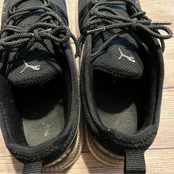 Black & White Athletic Puma Sneakers, Size 12 - Picture 9 of 11